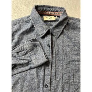 The Normal Brand Men's  Long Sleeve Button Up Shirt Size M blue / gray